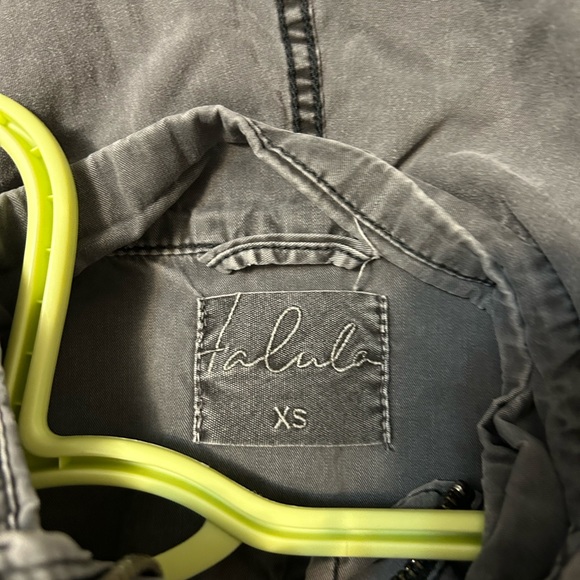 Talula Dark Grey Fall Utility Jacket - Picture 2 of 3